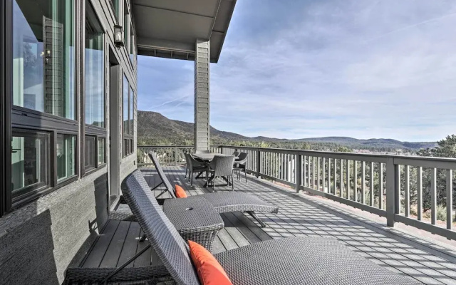 Modern Pine Retreat w/ Deck & Stunning Views!