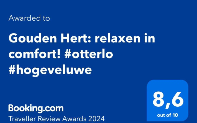 Gouden Hert: relaxen in comfort! #otterlo #hogeveluwe
