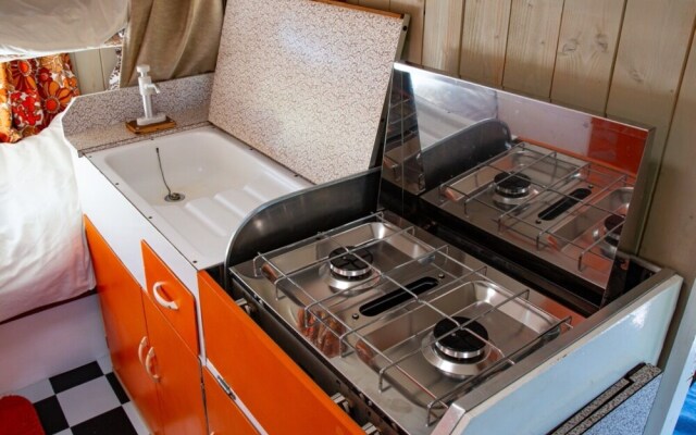 Retro 1960's Caravan With Mountain Views