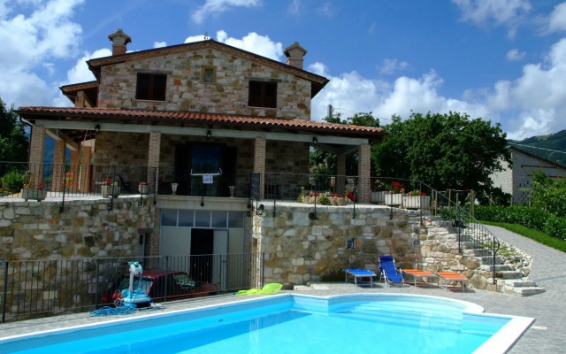 Scenic holiday home in Cagli with roofed terrace and bbq