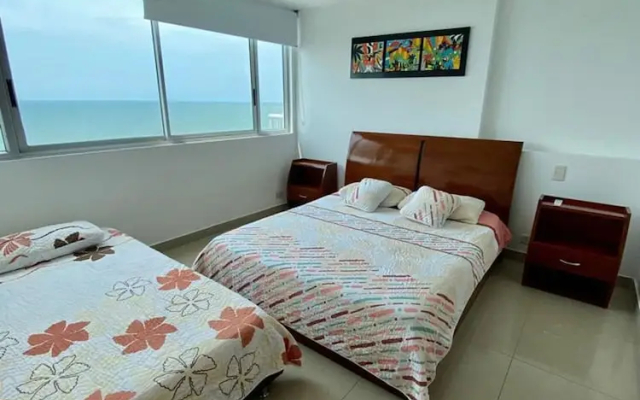 2 Bedroom Beachfront Apartment 2p1-al With Pool And Wifi - Apartment in Cartagena - Photo 4