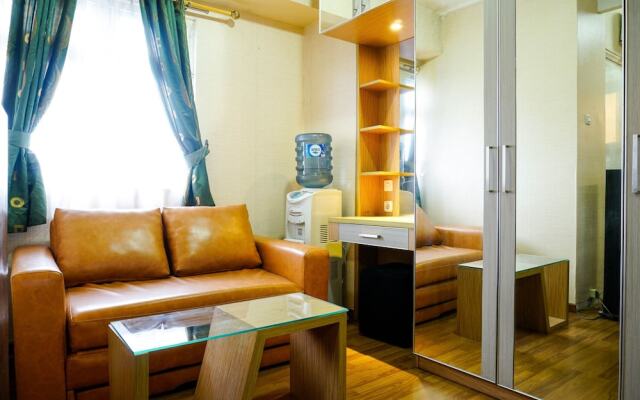 Furnished Studio with Comfortable Design Green Pramuka Apartment