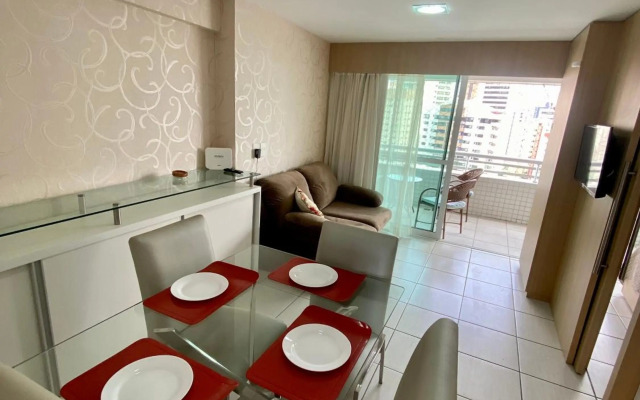 Apto Beira Mar 2 quartos com Maquina de Lavar Roupas