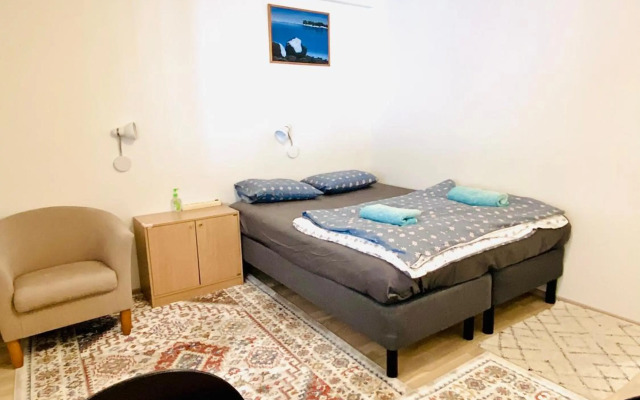 private bedroom and bathroom with private entrance