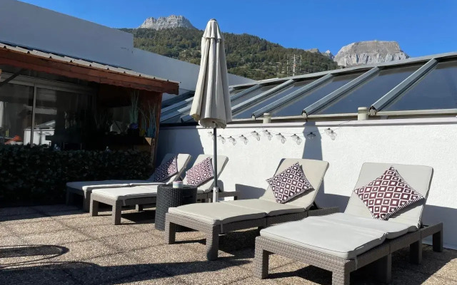 Rooftop 1 - Jacuzzi privé au pied du Monte-blanco
