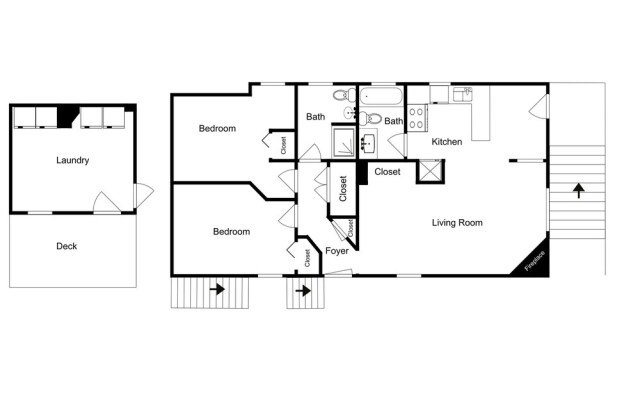 2BR Center Park City Condo by RedAwning