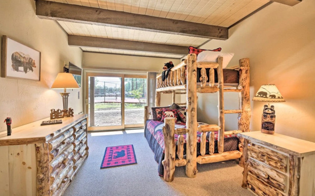 Patio & Fireplace: Country Club Pinetop Condo!