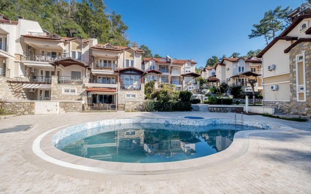 Great House With Shared Pool and Balcony in Gocek