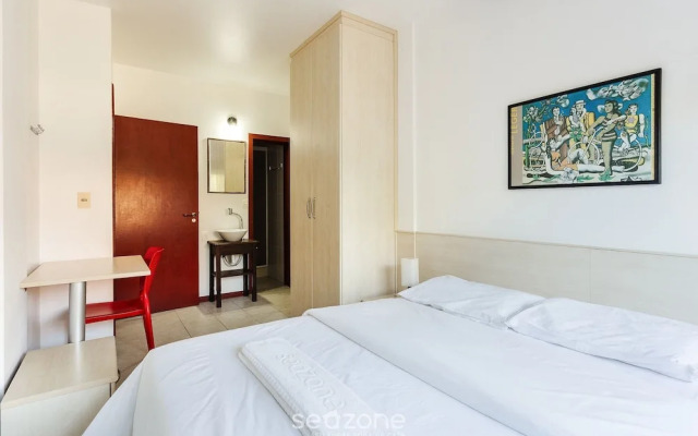 Apt w/BBQ 2BR 350m from beach Jurerê ADJ205