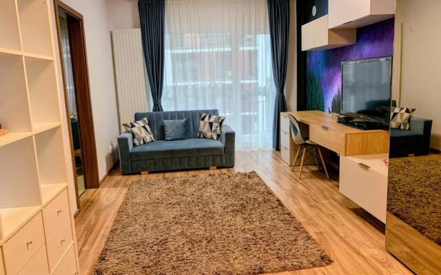 Quiet 1-bedroom apartment, free parking & gym