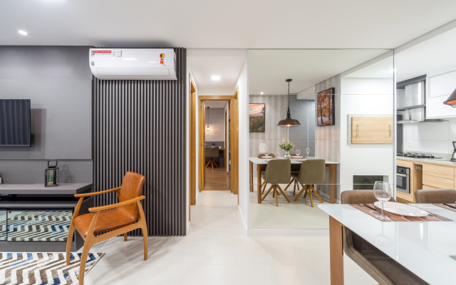 Novíssimo apto de 2 quartos no centro de Gramado