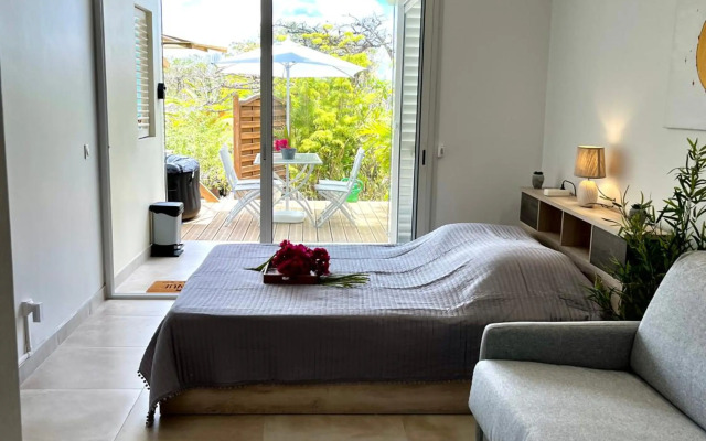 NOUVEAU studio chaleureux avec jacuzzi privé & piscine