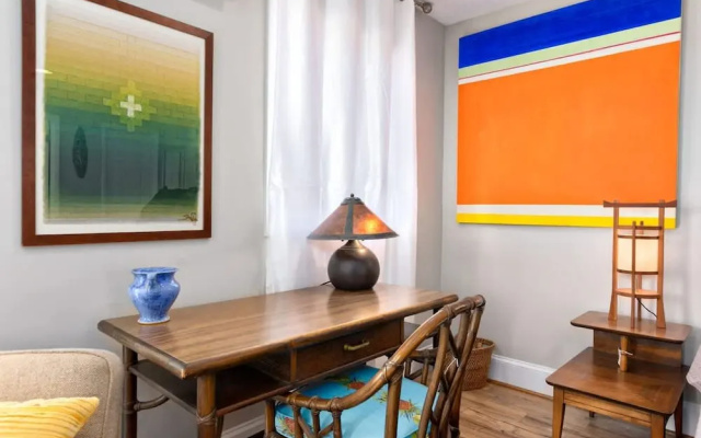 Cheerful Studio w Patio Steps From Everything