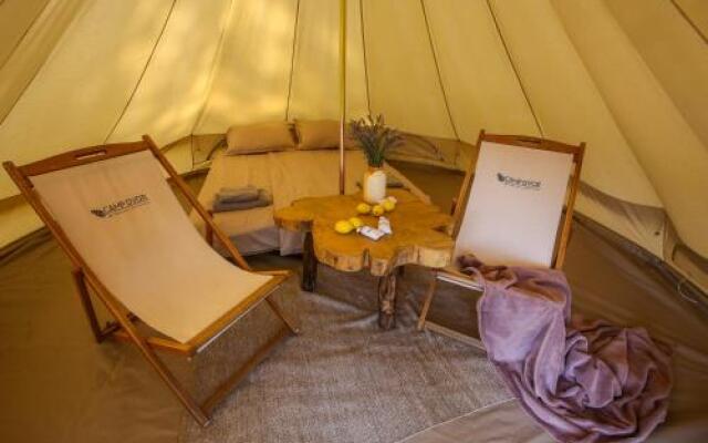Camp 'Dvor' bell tent accommodation