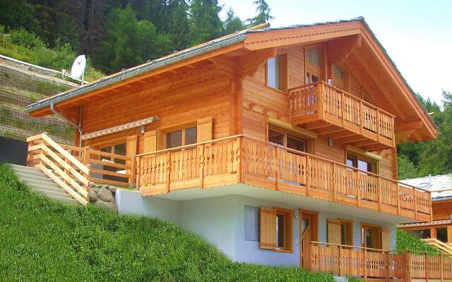 A luxurious 12 person chalet with superb view.