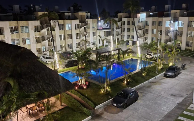 NUEVO ¡Hermoso departamento amueblado con alberca!