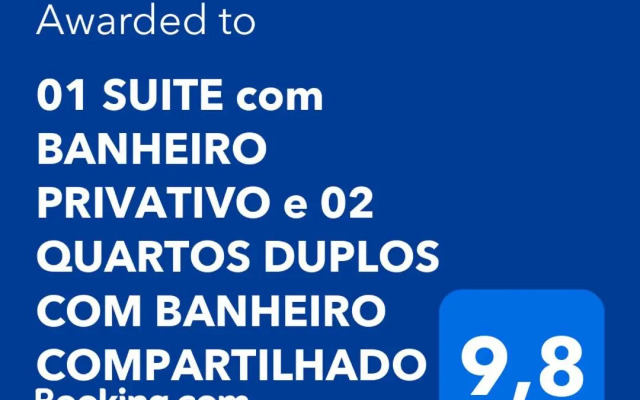 SUITE com BANHEIRO PRIVATIVO e QUARTO DUPLO