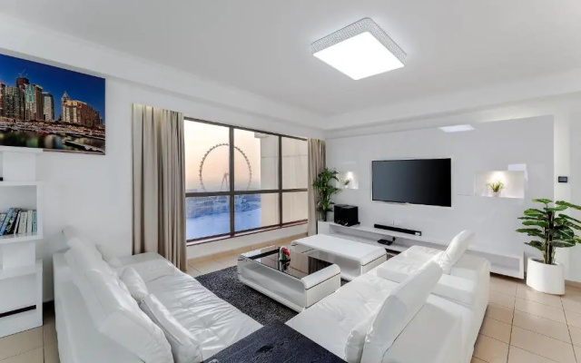 Dubai JBR Amaz Penthouse front sea 5 plus 1 Bdr private Climatized pool