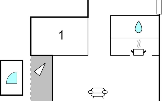 Nice Home in Njivice with Hot Tub, WiFi & 1 Bedrooms