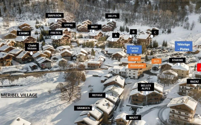 Chalet Méribel, 6 pièces, 10 personnes - FR-1-566-24