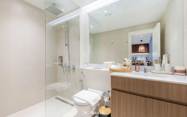 Manzil - 1BR | Near La Mer Beach | Pool & Sea View