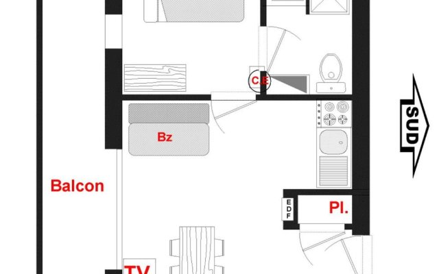 Appartement Flumet, 2 pièces, 4 personnes - FR-1-505-69