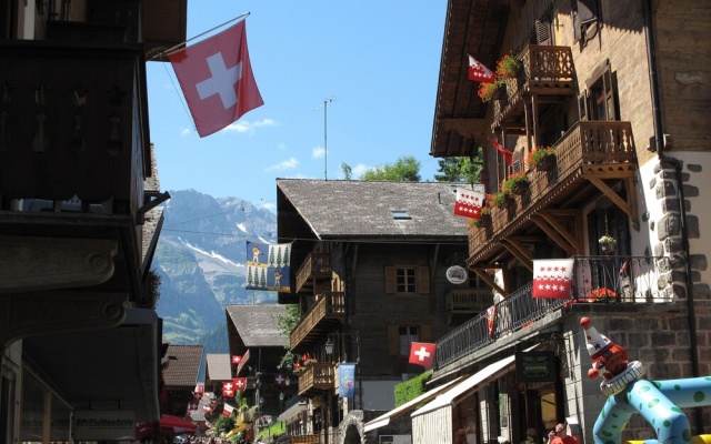 Val Air E53 - Nice Apartment With Terrace and Amazing View on the Mountains – Outside – Champery