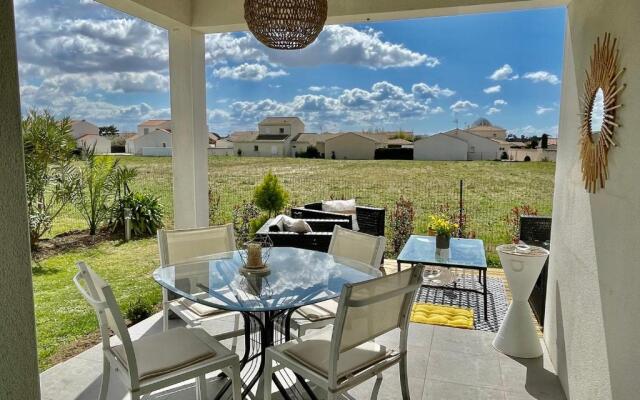 MAISON moderne 6 pers, jardin proche plage¢re