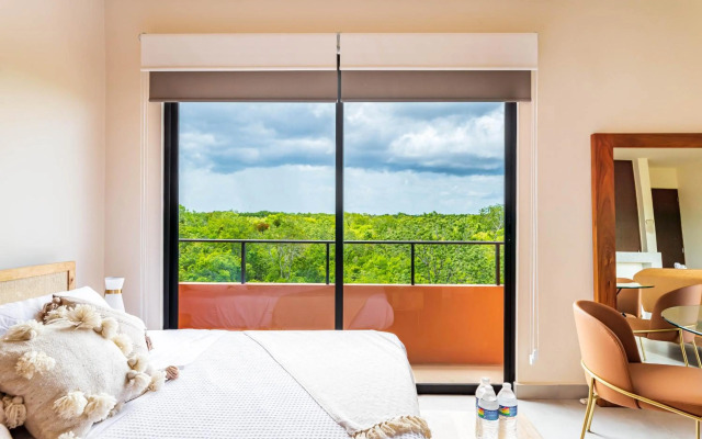 Penthouse Studio with Gym, Swimming-pool, Outdoor BBQ, Aldea Savia