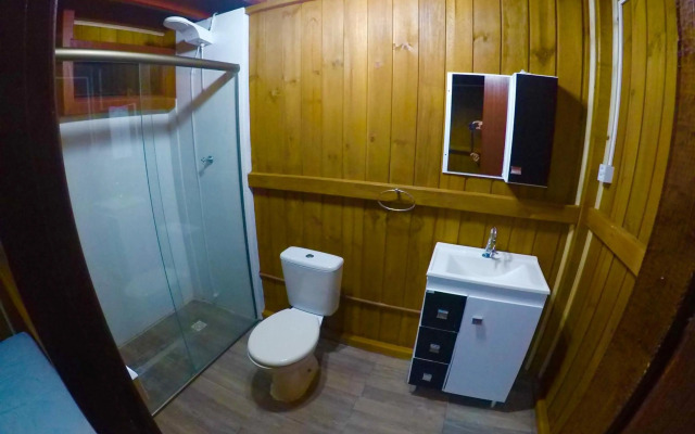 Bangalô com vista para o mar.