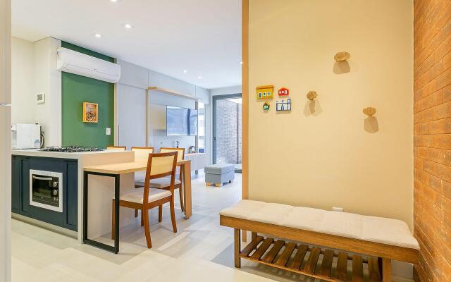 Vista parcial do MAR na varanda em Jurerê #JA24