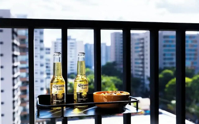 Estudio piscina e AC prox ao Ibirapuera