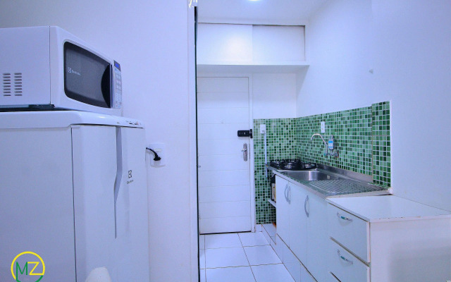 Studio vista mar para 4 pessoas em Copacabana