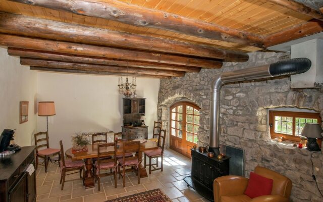 Beautiful Stone Farmhouse in Mountain Forest Setting