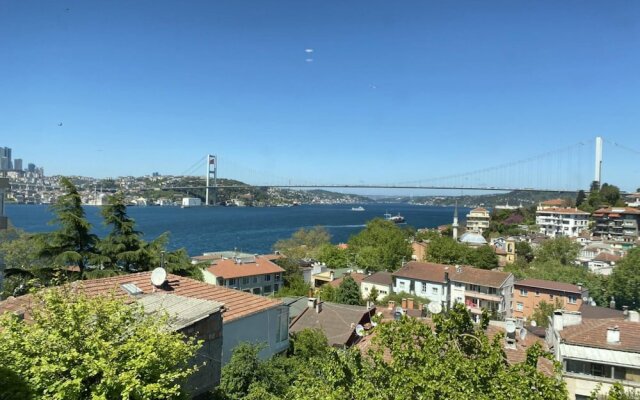 Flat With Bosphorus View and Backyard in Uskudar