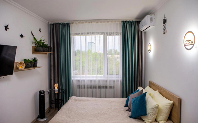 Уютная студия с видом на горы