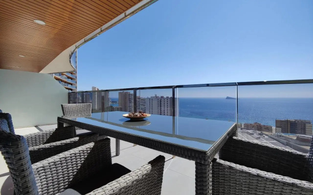 SUNSET WAVES blue sky apartment