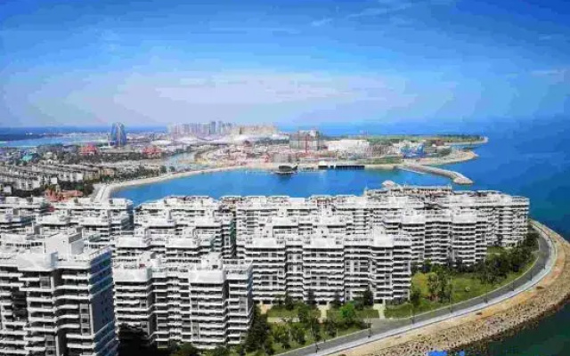 Ocean flower island Agean sea hotel
