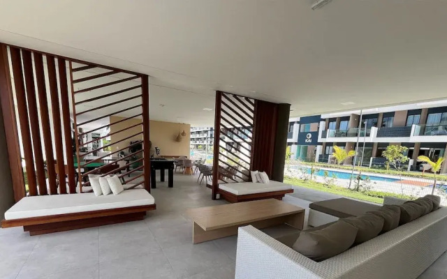 Flat luxo com varanda gourmet no Makia