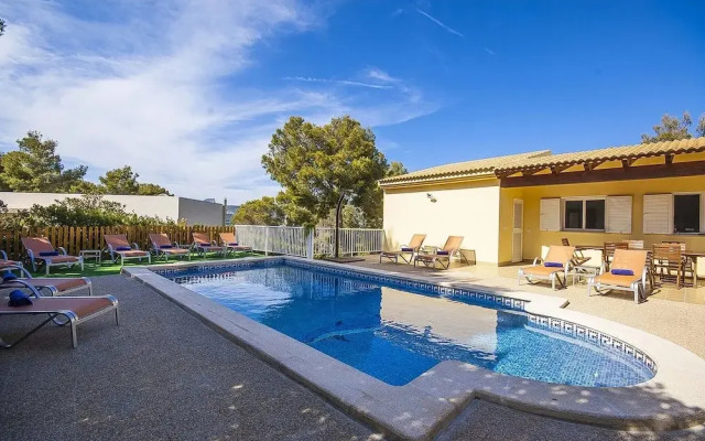 The Villa Located in Cala Vinyes, has a Private Pool