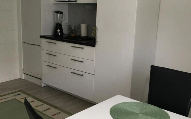 Tilava talo lähellä keskustaa