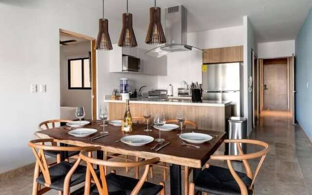 Apartments near the beach pool and gym