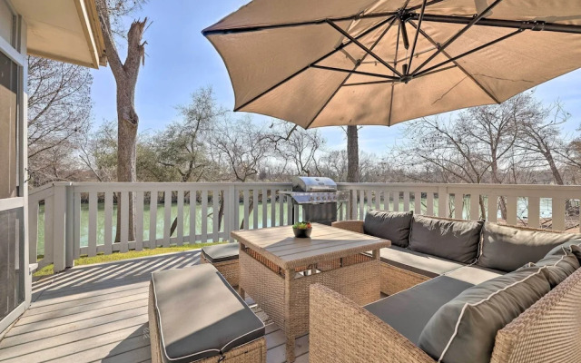 Riverfront Seguin Home w/ Dock: 3 Mi to Dtwn!