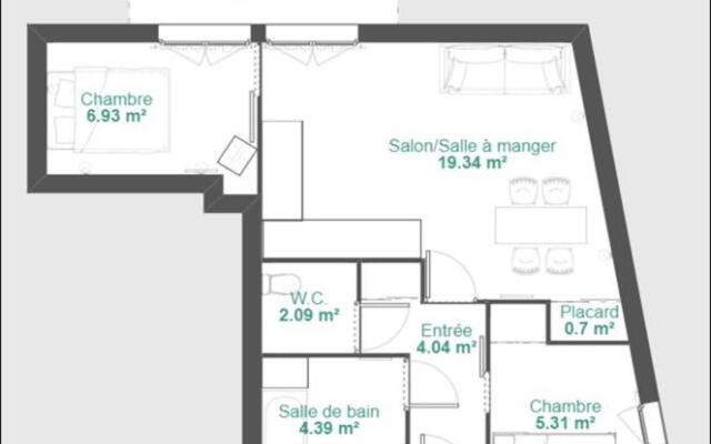 Appartement 42M² pour 4/6 personnes à VALMEINIER 1800