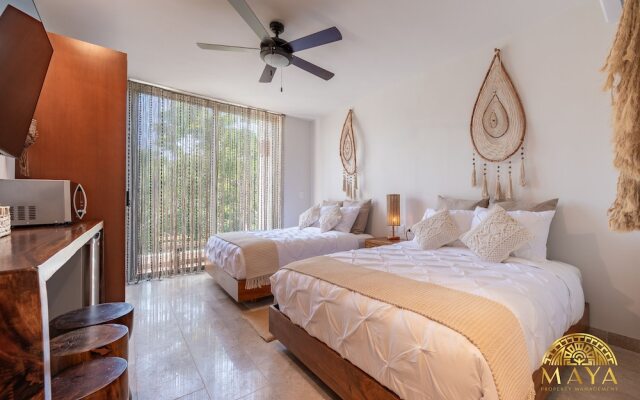 NHOA 108A Lux 2BR Condo Plunge Pool in Aldea Zama