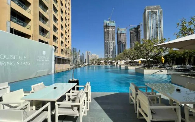 SuperHost - Spacious Studio With Direct Burj Khalifa View I Address Dubai Mall