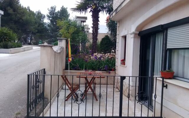 Huge terrace with sea view of the bay