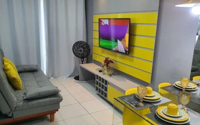 Flat de 1 quarto - Muro alto Condomínio Clube