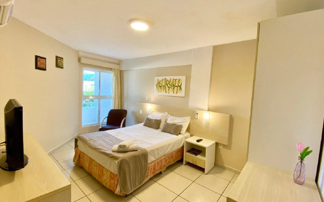 Terrazzo 110 Ponta Negra Praia Flat - NBI - 54 m2 - Smart Tv