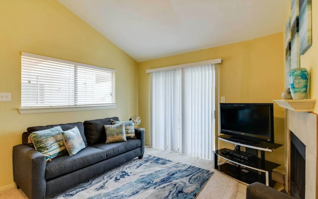 Balcony & Community Pool Deck: Condo in Galveston
